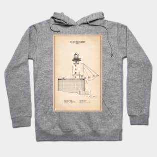 St. George Reef Lighthouse - California - SD Hoodie